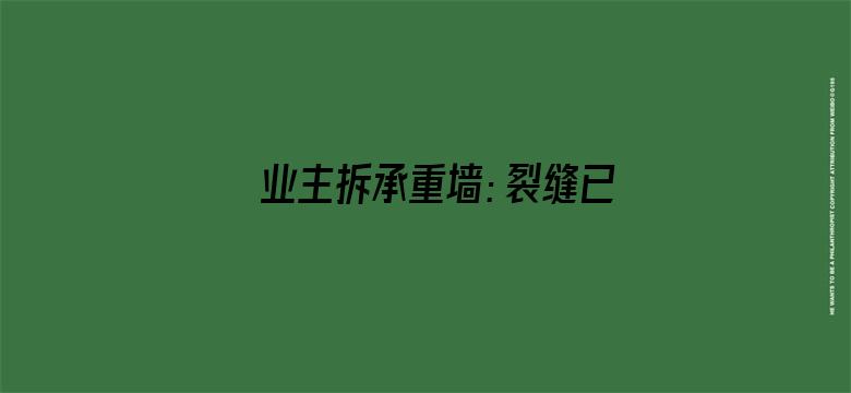 业主拆承重墙：裂缝已蔓延到21层